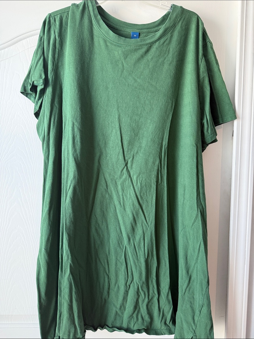 Old Navy Forest Green Mini T-Shirt Dress